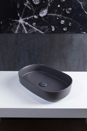 Раковина накладная Allen Brau Fantasy 55 4.11022.AN антрацит, артикул 4.11022.AN