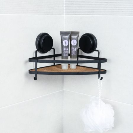 Полка металличеcкая угловая FIXSEN MAGIC  FX-920B-1, черный, артикул FX-920B-1