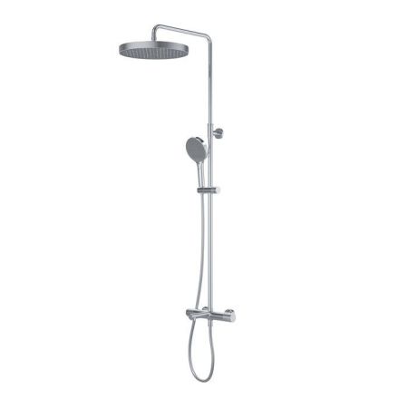 Душевая система IDDIS Duna с тропическим душем,  изливом и термостатом, глянцевый хром (DUNSBSTi06), артикул DUNSBSTi06