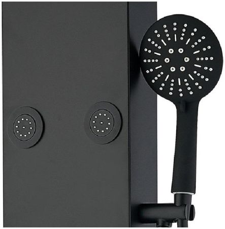 Душевая панель Galaxy Black с гидромассажем, артикул AP40-04