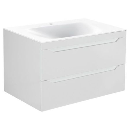 Тумба под раковину Vincea Fine VMC-2F800GW подвесная G.White, артикул VMC-2F800GW