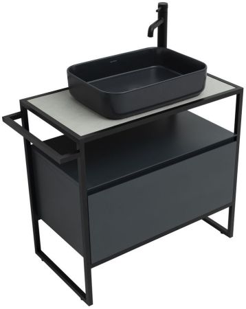 Тумба под раковину Allen Brau Priority 80 1.31002.AM антрацит матовый, артикул 1.31002.AM