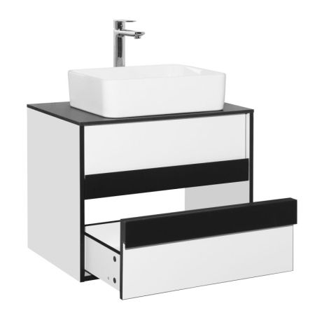 Тумба "Амстердам 70" со столешницей, белый матовый