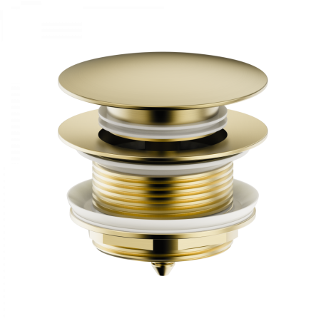 Донный клапан для ванны 1 1/2 WONZON & WOGHAND, Брашированное золото (WW-SS105-BG), артикул WW-SS105-BG