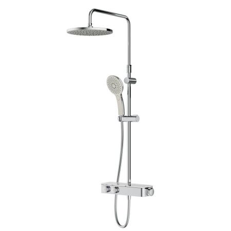 F0750A400 Inspire V2.0, душевая система, набор: см-ль д/душа с термостатом, верхний душ d 250 мм, ру F0750A400 Inspire V2.0, душевая система, набор: см-ль д/душа с термостатом, верхний душ d 250 мм, ру
