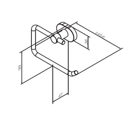 A7434100 Sense L, Держатель для туалетной бумаги, хром A7434100 Sense L, Держатель для туалетной бумаги, хром