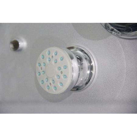 Душевая кабина Orans SR-86150S 90x90 с баней профиль Белый задние стенки Белые, артикул SR-86150S