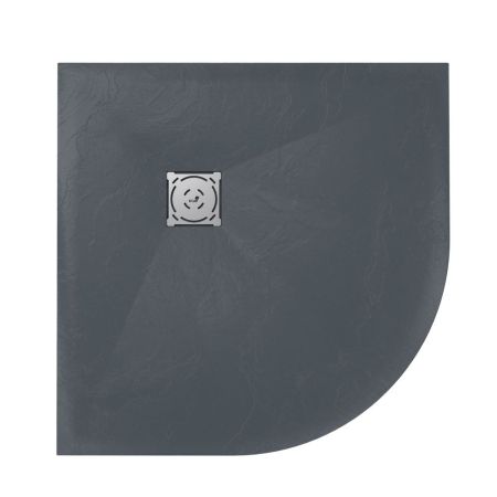 Душевой поддон полукруглый RGW ST/R-G Графит (1000x1000), артикул 16153100-02