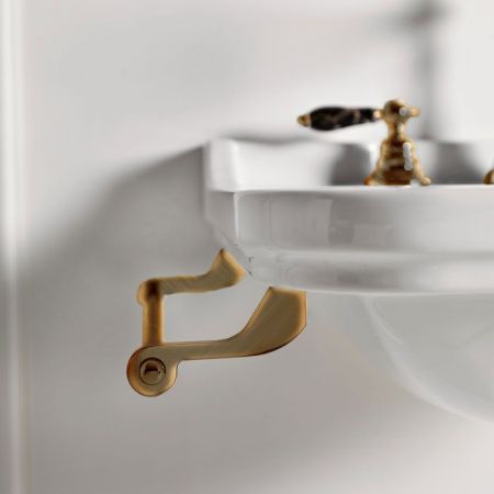 Kerasan Waldorf Полотенцедержатель боковой для раковин, 40см, цвет бронза, артикул 740893br