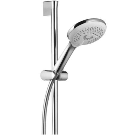 Душевой гарнитур, Kludi, Freshline, размер штанги, мм-600, размер шланга, мм-1600, размер душевого диска, мм-140, форма лейки-круглая, количество режимов-3, тип стуи-дождевая, мягкая, массажная, передвижной держатель для душа, с крепежным материалом, цвет, артикул 6793005-00