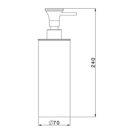 CISAL Vita Дозатор настольный из композита, черный матовый, артикул VI09061040 Акция