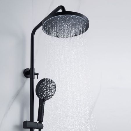 Душевая система Shevanik S4726H, черный, артикул S4726H