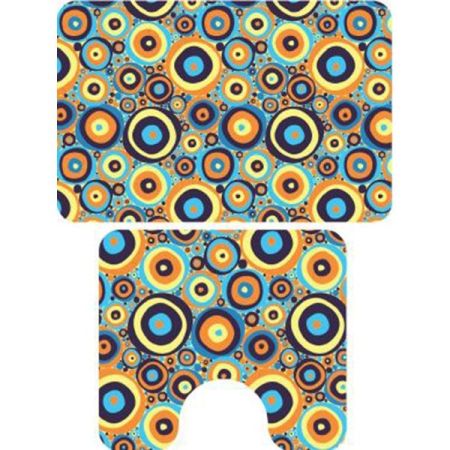 Комплект ковриков Veragio Carpet 68x45 VR.CPT-7200.07 с рисунком Bubbles, артикул VR.CPT-7200.07