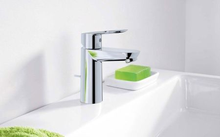 Смеситель для раковины GROHE BauLoop с донным клапаном, хром (23335000), артикул 23335000