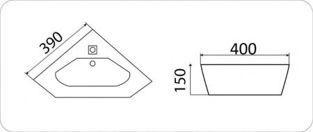 Умывальник CeramaLux 7012J, артикул 