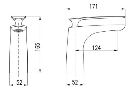 Смеситель для раковины Rav Slezak Tigris TG126.5BC