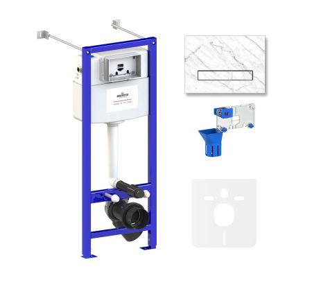 Комплект 5 в 1 инсталляции для подвесного унитаза Lavinia Boho Relfix 77020069, артикул 77020069