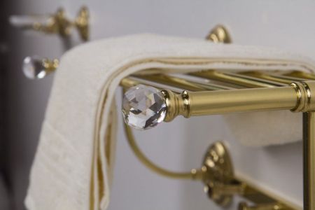 Полотенцедержатель с крючками подвесной ART&MAX AM-2032-C, артикул AM-2032-Br-C