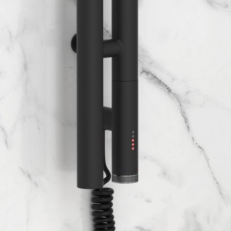 Полотенцесушитель, Сунержа, Нюанс 3.0, электрический, ширина, мм-85, глубина, мм-105, высота, мм-1800, межосевое расстояние-1596, нагревательный элемент-ТЭН, подключение-нижнее справа, электрокомплект-МЭМ, мощность, Вт-300, в комплектацию входит один двой