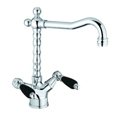 Смеситель для кухни Fiore COLONIALE BLACK 22CR0625, хром, артикул 22CR0625