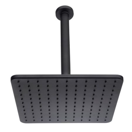 BOSSINI COSMO Верхний душ 280х280 мм., с потолочным держателем 300 мм, цвет черный матовый