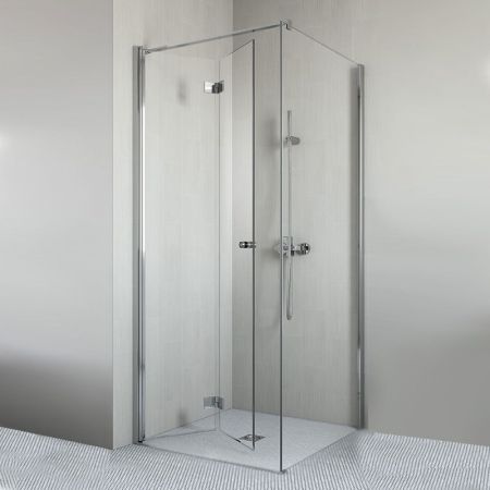 Дверь душевого уголка Radaway Essenza New KDJ B 80 L профиль Хром стекло прозрачное, артикул 385081-01-01L