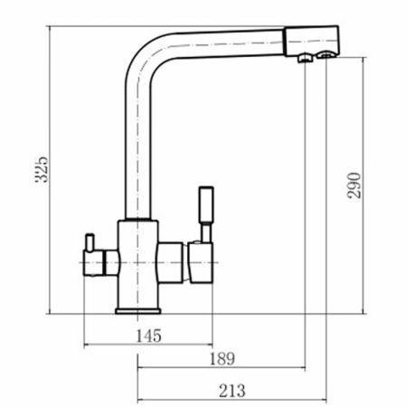 Смеситель для кухни FASHUN A4352, хром