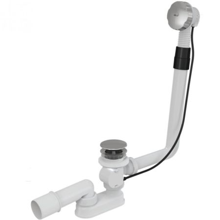 Слив-перелив Alcaplast A550KM-80 полуавтомат Белый Хром, артикул A550KM-80