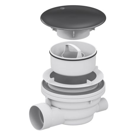 Сифон для душевых поддонов RGW Velplex QYD-01 графит, артикул 39241101-02