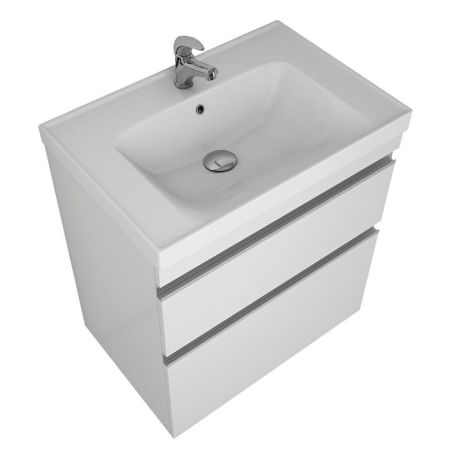 Тумба с раковиной подвесная/напольная Dreja Grace Plus 60 см, белый, артикул 99-0904-com