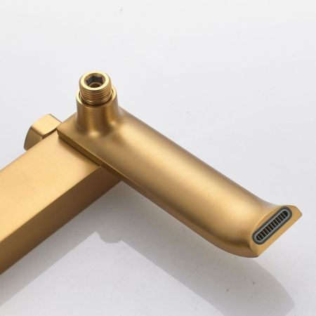 Смеситель для ванны Shevanik S4002G, золотой сатин, артикул S4002G