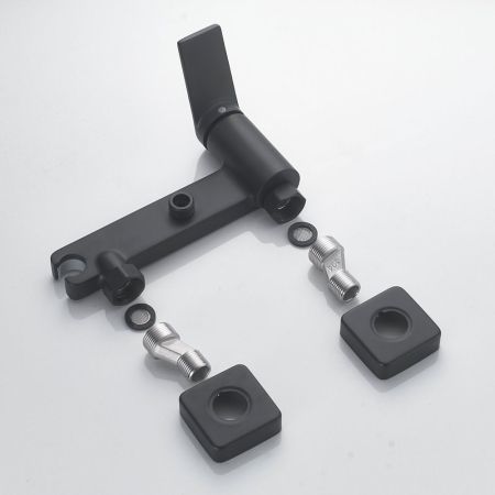 Гигиенический душ со смесителем Shevanik S4105H-1, черный