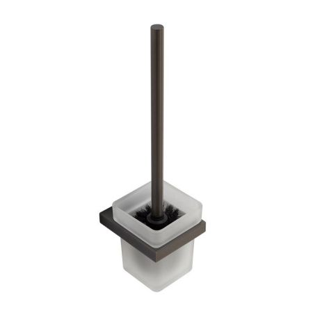 SLIDER-TBS-V-NOP Ёршик для унитаза, подвесной, стекло, исполнение черный матовый, артикул SLIDER-TBS-V-NOP