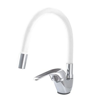 Смеситель для кухни Сантаком stOMEGA 3398-3, белый