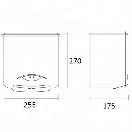 Сушилка для рук CeramaLux A1688 Серая, артикул 