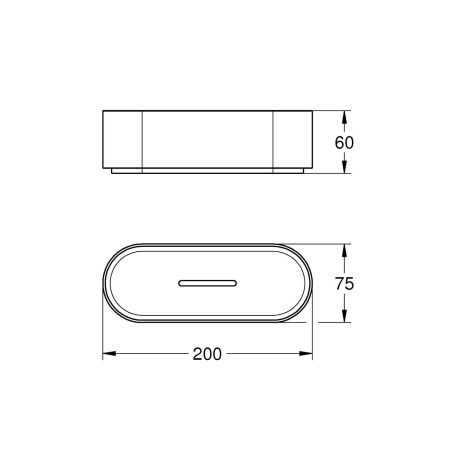 Полочка для душа GROHE Selection, без держателя, прозрачный белый (41037000) Полочка для душа GROHE Selection, без держателя, прозрачный белый (41037000)