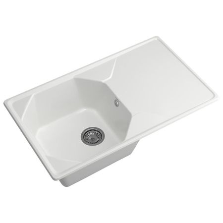 Кухонная мойка GranFest UNIQUE 840L, иней, артикул U-840L иней