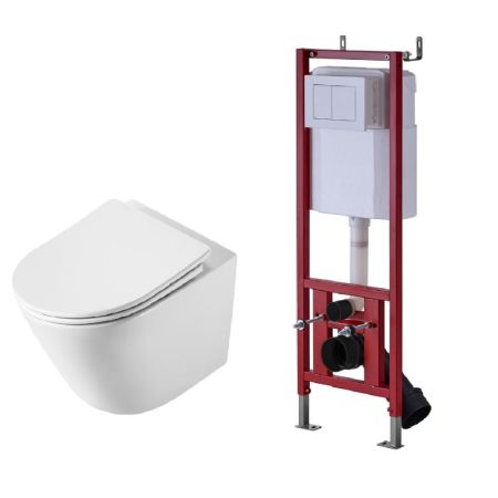 Комплект DQ унитаз DT1476516, инсталляция с клавишей DI8640116 (DS1471603), артикул DS1471603