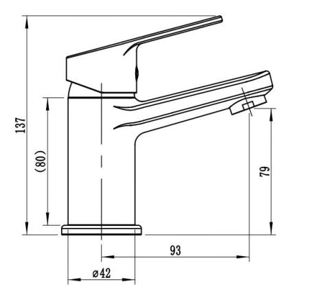 Смеситель Tide для раковиныовины, артикул: TD26M, артикул TD26M