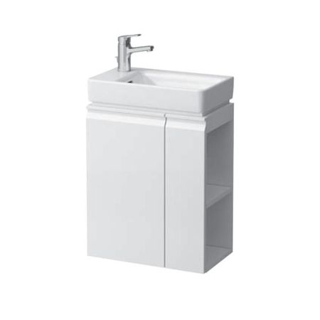 Laufen Pro S База под раковину, 480х280х690 мм, компактная асимметричная раковина левая, включая сифон и комплект для монтажа, белый матовый, артикул 8.6296.5.463.104.1