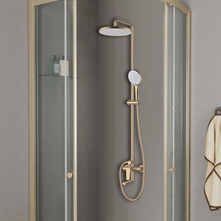 Душевая система D&K Bayern.München матовое золото (DA1563707B18), артикул DA1563707B18
