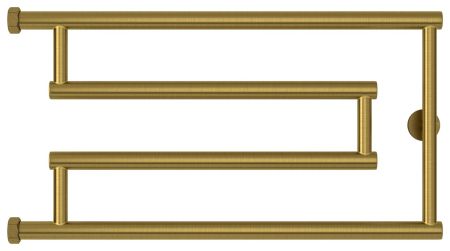 Полотенцесушитель водяной High-Tech model "G+" 320х650 (Состаренная ЛАТУНЬ), артикул 051-4051-3265