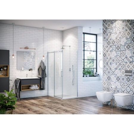 Боковая стенка EXCELLENT Rols 80 см (хром), артикул KAEX.2606.800.LP