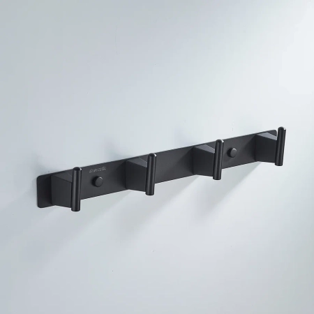Планка с 4 крючками  Shevanik SG5741H, черный