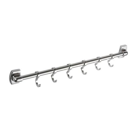 Планка с крючками для полотенец Haiba HB209-6, хром