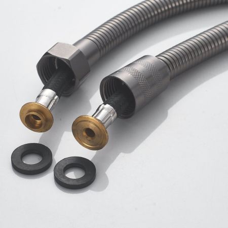 Гигиенический душ со смесителем Shevanik S4005T-1, оружейная сталь