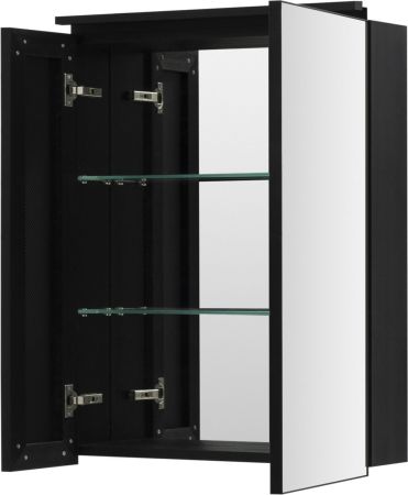 Зеркальный шкаф De Aqua Алюминиум 60 черный, артикул 261757