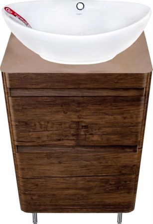 Тумба напольная "Атлантика 60", Люкс старое дерево, PLUS, артикул СС-00002207