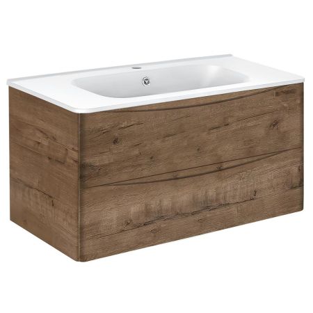 База под раковину Paola 1000 подвесная, 2 выкатных ящика soft close, V.Oak, артикул VMC-2P100VO