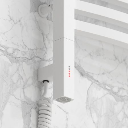 Полотенцесушитель электрический АРКУС 3.0 1000х600 МЭМ левый (Матовый белый)